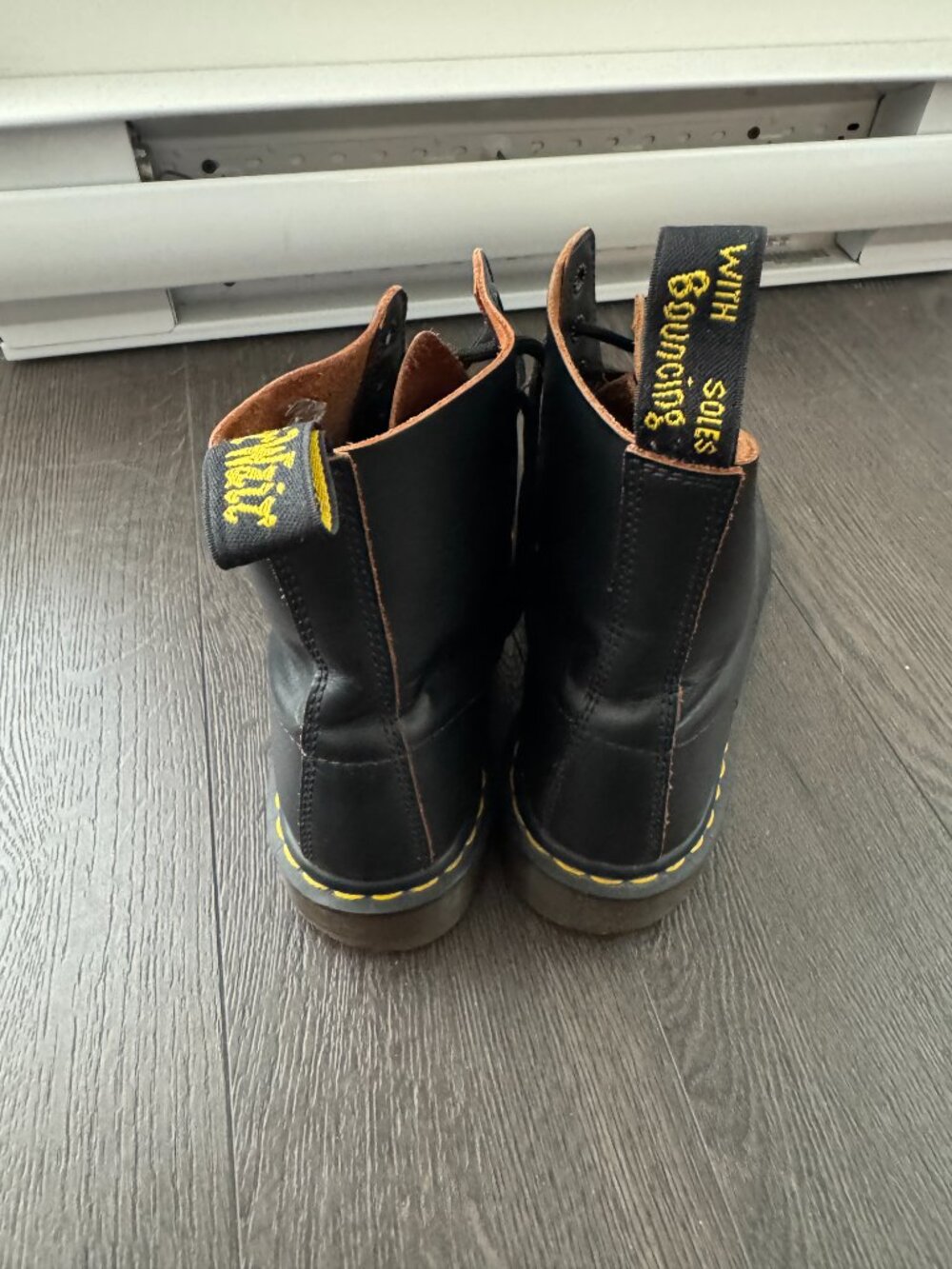 DOC MARTENS 1460 BLACK BOOT SIZEUS 9 MENS MADE IN ENGLAND - Picture 6 of 16